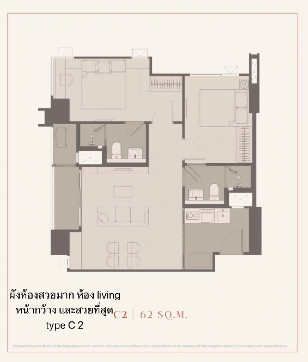 [CHK-64] Rhythm Charoennakhon Iconic (ริธึ่ม เจริญนคร ไอคอนิค) : ขายคอนโดมิเนียม 2 ห้องนอน ใกล้กรุงธนบุรี คอนโดน่าลงทุน