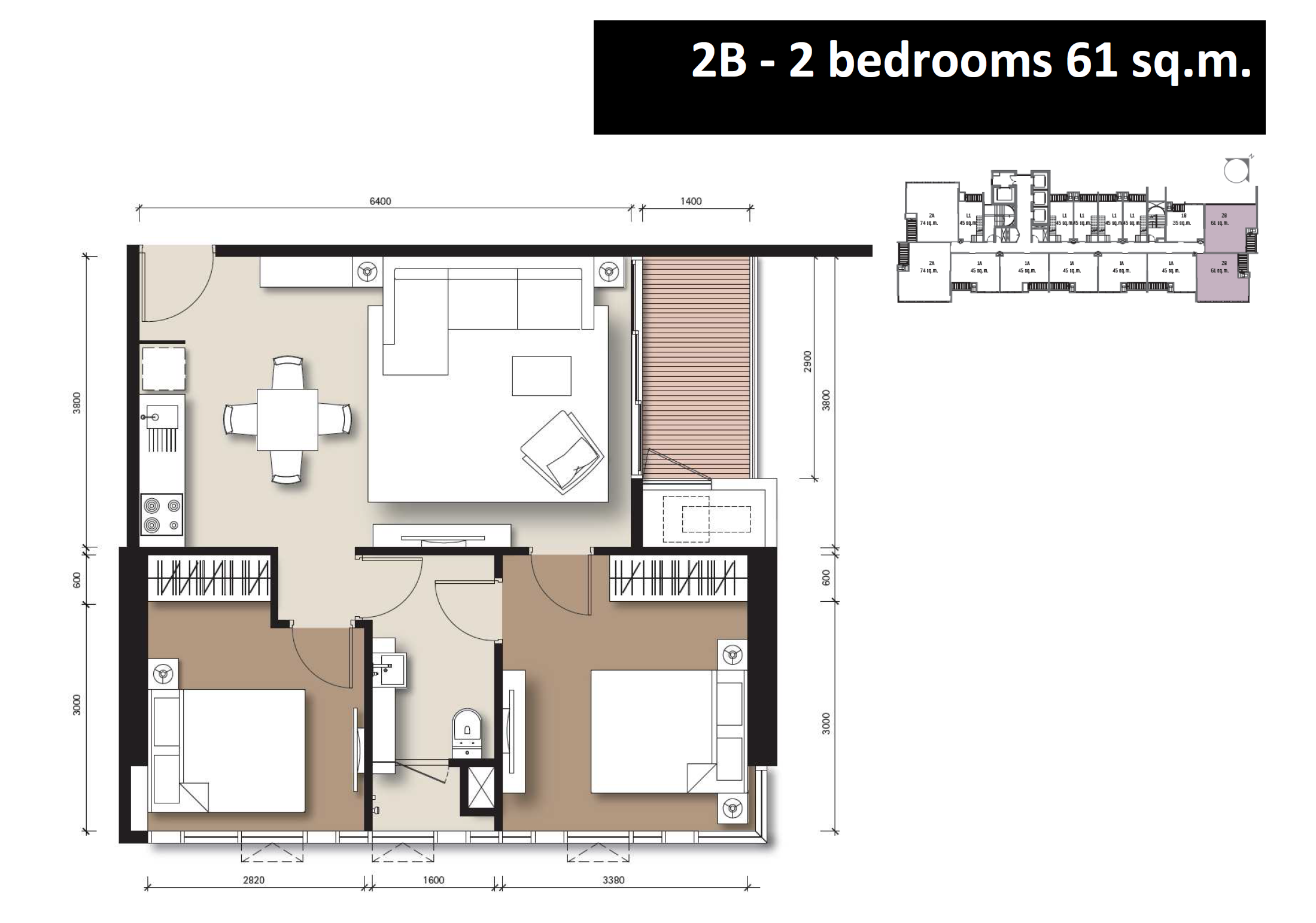 [SUE-106] The Lofts Ekkamai (เดอะ ลอฟท์ เอกมัย) : คอนโดมิเนียมให้เช่า 2 ห้องนอน ใกล้เอกมัย คอนโดดี ทำเลได้ ส่วนกลางจัดเต็ม