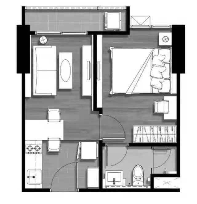 [SUE-153] C Ekkamai (ซี เอกมัย) : ขายคอนโดมิเนียม 1 ห้องนอน ใกล้เอกมัย ขายคอนโด ด่วน นัดดูห้องได้เลย วันนี้