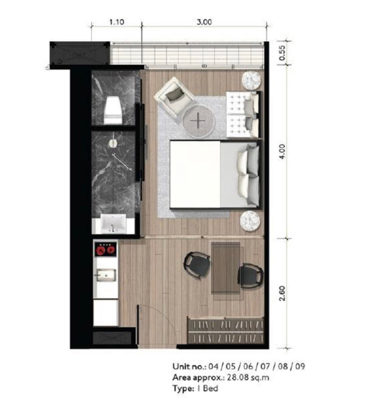 [SUP-315] Park 24 (พาร์ค 24) : คอนโดมิเนียมให้เช่า 1 ห้องนอน ใกล้พร้อมพงษ์ คอนโดให้เช่า ติดต่อขอชมห้องวันนี้