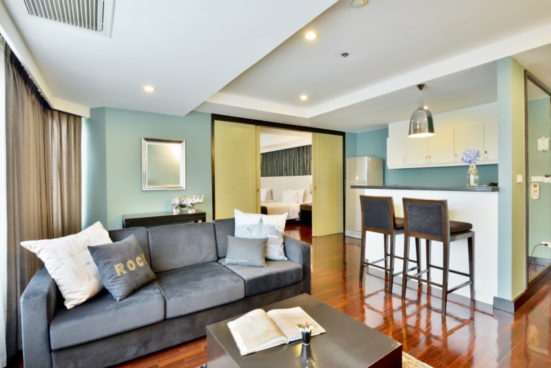 [AR-40] Abloom Exclusive Serviced Apartments (อะบลูม เอ็กซ์คลูซีฟ เซอร์วิส อพาร์ทเมนท์) : อพาร์ทเม้นท์ให้เช่า 1 ห้องนอน ใกล้สนามเป้า คอนโดห้องสวย ราคาดี