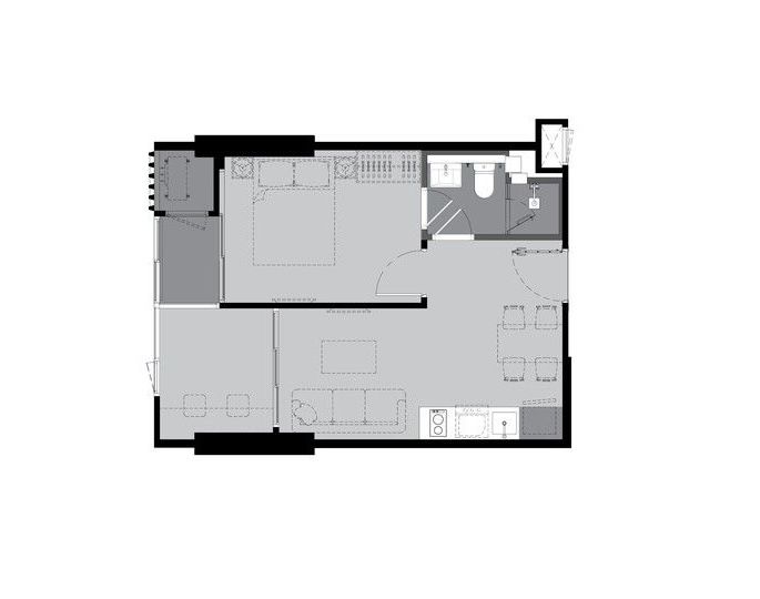 [SUT-452] Rhythm Ekkamai Estate (ริธึ่ม เอกมัย เอสเตท) : คอนโดมิเนียมให้เช่า 1 ห้องนอน ใกล้ทองหล่อ คอนโดให้เช่า ติดต่อขอชมห้องวันนี้