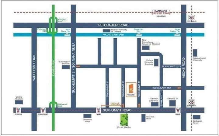 [SUN-48] 15 Sukhumvit Residences (15 สุขุมวิท เรสซิเด็นท์) : คอนโดมิเนียมให้เช่า 1 ห้องนอน ใกล้นานา คอนโดให้เช่า ติดต่อเราเลย!