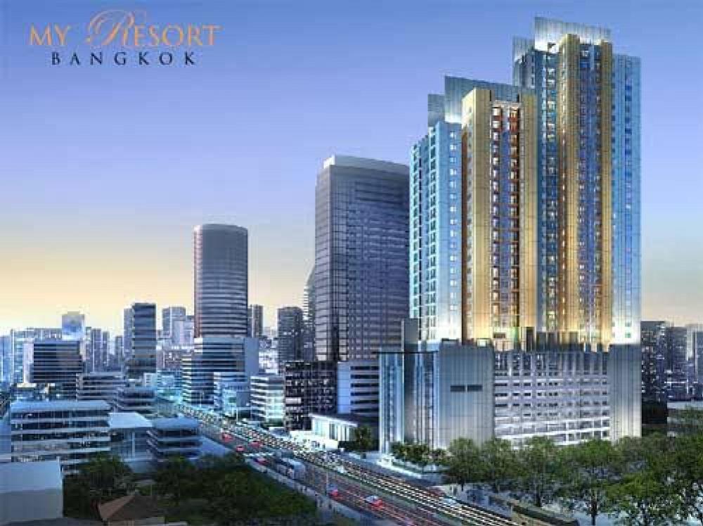 [RA-217] My Resort Bangkok Condominium (มาย รีสอร์ต แบงค์คอก คอนโดมิเนียม) : ขายคอนโดมิเนียม 1 ห้องนอน ใกล้เพชรบุรี ทำเลดีมาก ห้องพร้อมอยู่