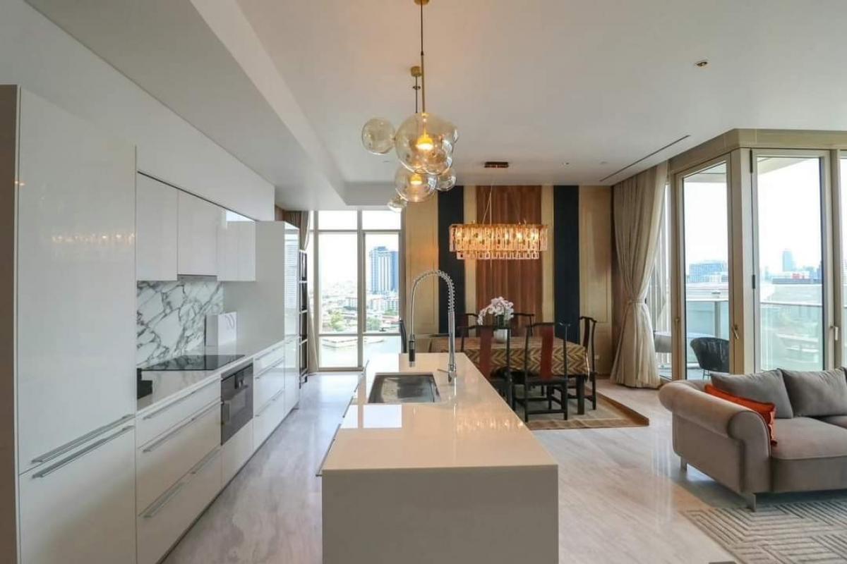 [CHK-144] Four Seasons Private Residences Bangkok (โฟร์ซีซัน ไพรเวท เรสซิเดนซ์) : เช่าคอนโดหรู ใกล้ BTS สะพานตากสิน ห้องใหญ่สุดพรีเมียม 2ห้องนั่งเล่น  พร้อมเข้าอยู่