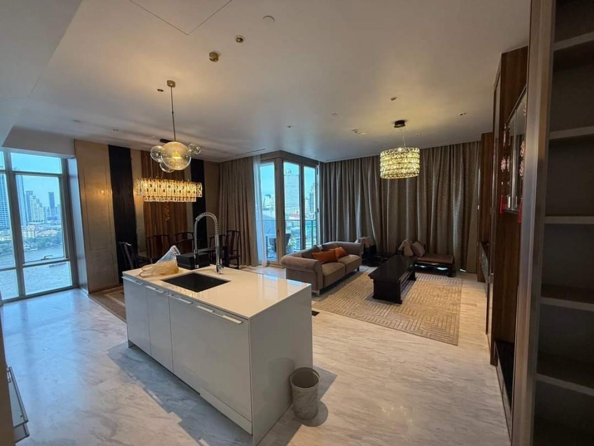 [CHK-144] Four Seasons Private Residences Bangkok (โฟร์ซีซัน ไพรเวท เรสซิเดนซ์) : เช่าคอนโดหรู ใกล้ BTS สะพานตากสิน ห้องใหญ่สุดพรีเมียม 2ห้องนั่งเล่น  พร้อมเข้าอยู่