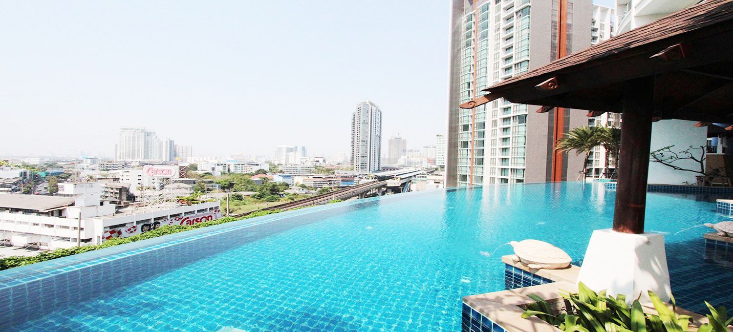 [ON-574] Sky Walk Condominium (สกายวอล์ค คอนโดมิเนียม) : คอนโดมิเนียมให้เช่า 2 ห้องนอน ใกล้พระโขนง ห้องนี้ดี อยู่แล้วรวย