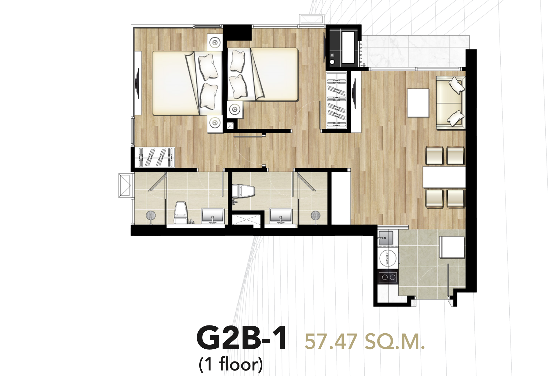 [SUT-732] Chewathai Residence Thonglor (ชีวาทัย เรสซิเดนท์ ทองหล่อ) : ขายคอนโดมิเนียม 2 ห้องนอน ใกล้ทองหล่อ คอนโดสวย ส่วนกลางดี